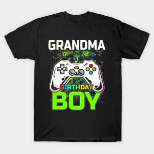 Gaming Video Gamer Grandma Of The Birthday Boy T-Shirt